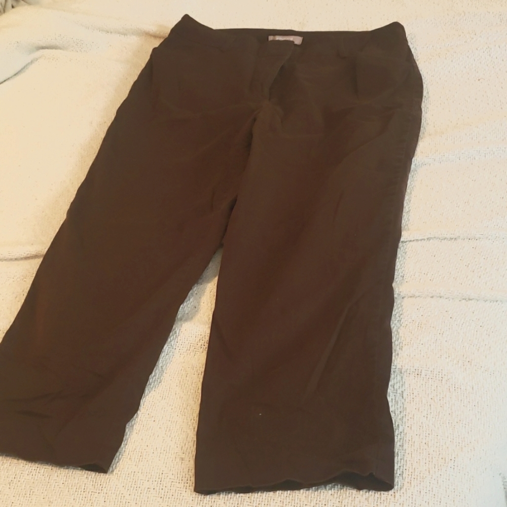 Chico Crop Brown Pant. Size 1.5